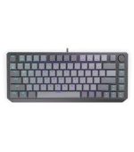 Endorfy Thock V2 75% Klávesnice, herní, drátová, mechanická, Endorfy Red, US layout, 75% velikost, ARGB, hliník, USB,šedá