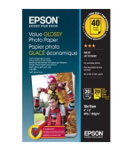 EPSON paper 10x15 - 183g/m2 - 2x20 sheets - value glossy photo paper
