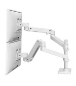ERGOTRON LX Pro Dual Stacking Arm, stolní dvouramenný držák pro 2 monitry, bílá