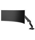 ERGOTRON HX Desk Monitor Arm with VHD Pivot, stolní rameno pro hluboce zakřivené monitory (1000R), černá