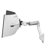 ERGOTRON HX Wall Monitor Arm with VHD Pivot, nástěnné rameno pro hluboce zakřivené monitory (1000R), bílá