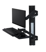 ERGOTRON LX Pro Wall Mount System, nástěnný systém ramen, monitor, klávesnice,myš, černá