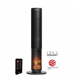 Salente HotTower, teplovzdušný sloupový ventilátor, černý