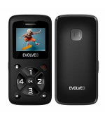 EVOLVEO EasyPhone ID, mobilní telefon pro seniory, nejjednodušší telefon na trhu, 1,77"/1x SIM/700mAh/černá