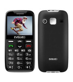 EVOLVEO EasyPhone XR, telefon pro seniory s nabíjecím stojánkem, 2,3" 320 x 240/1xSIM/0,3Mpx/microSDHC/1000 mAh/černá