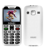 EVOLVEO EasyPhone XR, mobilní telefon pro seniory s nabíjecím stojánkem, bílá
