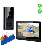 EVOLVEO DoorPhone AHD10, Sada domácího WiFi videotelefonu s ovládáním dveří a RFID, černý 10" monitor, 32GB