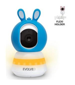 EVOLVEO Baby Monitor LUX- Chytrá 360° videochůvička s nočním viděním, detekcí pláče a pohybu, modrá