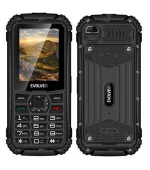 EVOLVEO StrongPhone Q1, vodotěsný odolný Dual SIM telefon, černý