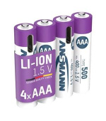 Ansmann Li-ion typ AAA, min. 400mAh, s nabíjecí elektronikou, USB-C