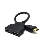 GEMBIRD Dat přepínač HDMI splitter, pasivní, kabel, 2 cesty