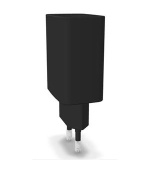GEMBIRD, Nabíječka USB, 2x port, 20W, rychlé nabíjení, černá