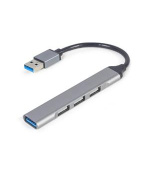 Gembird USB hub 4-portový USB 3.1 (Gen 1),stříbrný