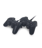 GEMBIRD JPD-UDV2-01 Dvojitý USB herní ovladač pro PC s duální vibrací