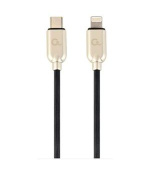 GEMBIRD USB Type-C na 8pinový nabíjecí a datový kabel, 1 m, černý