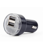 GEMBIRD 2portová USB nabíječka do auta, 2,1A černá