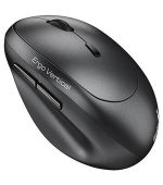 Genius Ergo 8350S, Myš, bezdrátová, optická, vertikální, 2400DPI, 6 tlačítek, tichá, Copilot,2,4GHz,Bluetooth 5.3, šedá