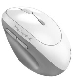 Genius Ergo 8350S, Myš, bezdrátová, optická, vertikální, 2400DPI, 6 tlačítek, tichá, Copilot,2,4GHz,Bluetooth 5.3, bílá
