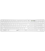 Genius Slimstar 126 Klávesnice, drátová, CZ+SK layout, Copilot klávesa, USB,tenká, bílá