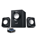 Genius SW-2.1 300 Ver. II , Reproduktory, 2.1, 10W, ovládací modul, 2× 3,5mm jack, černé