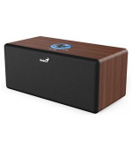 Genius SP-HF505BT, Reproduktor, 20W, Bluetooth 5.3, AUX vstup, sluchátkový výstup, ovládání hlasitosti, tmavé dřevo