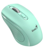 Genius NX-8025S Myš, bezdrátová, optická, 1200DPI, 4 tlačítka, tichá, Copilot, 2,4GHz, zelená (akvamarín)