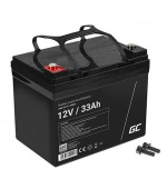 Green Cell AGM VRLA 12V 33Ah maintenance-free battery for mower, scooter, boat, wheelchair