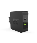 Green Cell Charger USB-C 45W PD with cable USB-C and extra USB port for Asus ZenBook, HP Spectre, HP Envy x2 and others
