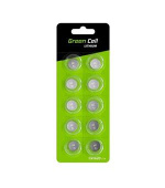Green Cell Blister 10x Lithium Battery CR1620 3V 70mAh Button