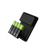 Green Cell Sada nabíječky VitalCharger a 4x dobíjecí baterie AA 2000mAh Ni-MH