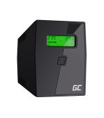 Green Cell Nepřerušitelný zdroj napájení UPS 800VA 480W s LCD displejem | VERZE EU | 2x zásuvky Schuko