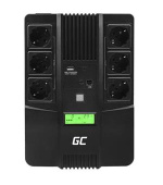 Green Cell Nepřerušitelný zdroj napájení  UPS AiO 800VA 480W s LCD displejem | VERZE EU | 6x zásuvky Schuko