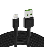 Green Cell Kabel Ray USB-A - Lightning 1,2m LED s rychlým nabíjením pro Apple iPhone