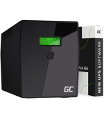 Green Cell Nepřerušitelný zdroj napájení  UPS 2000VA 1400W s LCD displejem Čistá sinusovka | VERZE EU | 2x Schuko 2x IEC zásuvky