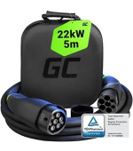 Green Cell Snap Type 2 -Nabíjecí kabel pro elektromobily 22kW 5m pro Tesla Model 3 S X Y, VW ID.3, ID.4, Kia EV6, Audi E-Tron, Fia