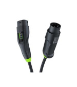 Green Cell Habu EV Mobile Charger 11 kW 7 m Type 2 to CEE 16 A for Charging Electric Vehicles EV PHEV 2in1 Wallbox with GC App
