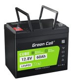 Green Cell® Baterie  LiFePO4 12,8V 60Ah 768Wh LFP lithiová baterie 12V s BMS pro fotovoltaiku karavan