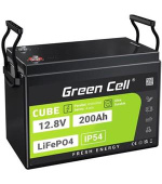 Green Cell CUBE LiFePO4 baterie 200Ah 12,8V 2560Wh solární baterie pro karavany, solární panely, off-grid systém, foodtruck