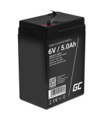 Green Cell AGM VRLA 6V 5Ah maintenance-free battery for the alarm system, cash register, toys