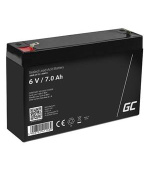 Green Cell AGM VRLA 6V 7Ah maintenance-free battery for the alarm system, cash register, toys