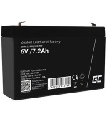 Green Cell AGM VRLA 6V 7.2Ah maintenance-free battery for the alarm system, cash register, toys