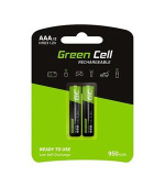 Green Cell Rechargeable Batteries 2x AAA HR03 950mAh