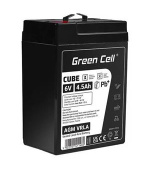 Green Cell CUBE AGM IP54 6V 4Ah VRLA Battery Gel deep cycle scooter mower boat barge mower tractor fishing boat