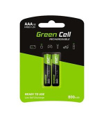 Green Cell Rechargeable Batteries 2x AAA HR03 800mAh