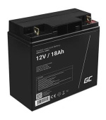 Green Cell AGM VRLA 12V 18Ah maintenance-free battery for mower, scooter, boat, wheelchair