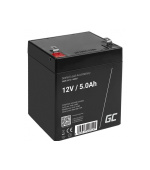 Green Cell AGM VRLA 12V 5Ah maintenance-free battery for the alarm system, cash register, toys