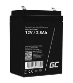 Green Cell AGM VRLA 12V 2.8Ah maintenance-free battery for the alarm system, cash register, toys