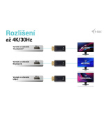 i-tec Passive DisplayPort to HDMI Adapter (max 4K/30Hz)