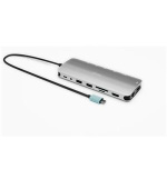 i-tec USB-C Metal Nano 3x Display Dock, 2x HDMI 1x USB-C video, PD 140W + i-tec Universal Charger 140 W