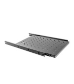 LANBERG 19" Výsuvná police 1U/465x750mm maximální zatížení do 60kg černá (RAL9004)
